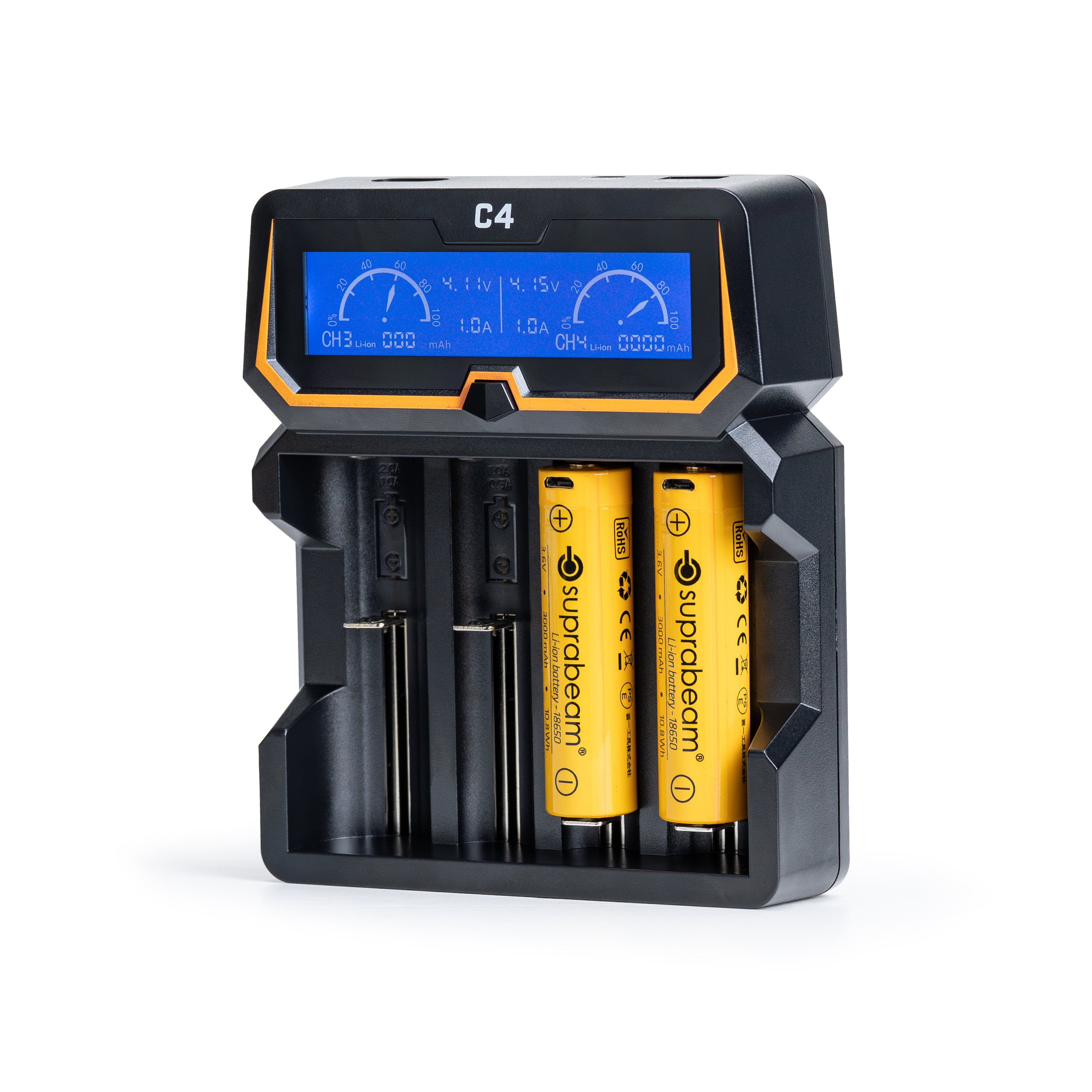 Charging station: C4 Multi-charging station (incl. 2 x 3000 mAh - M6 batteries)