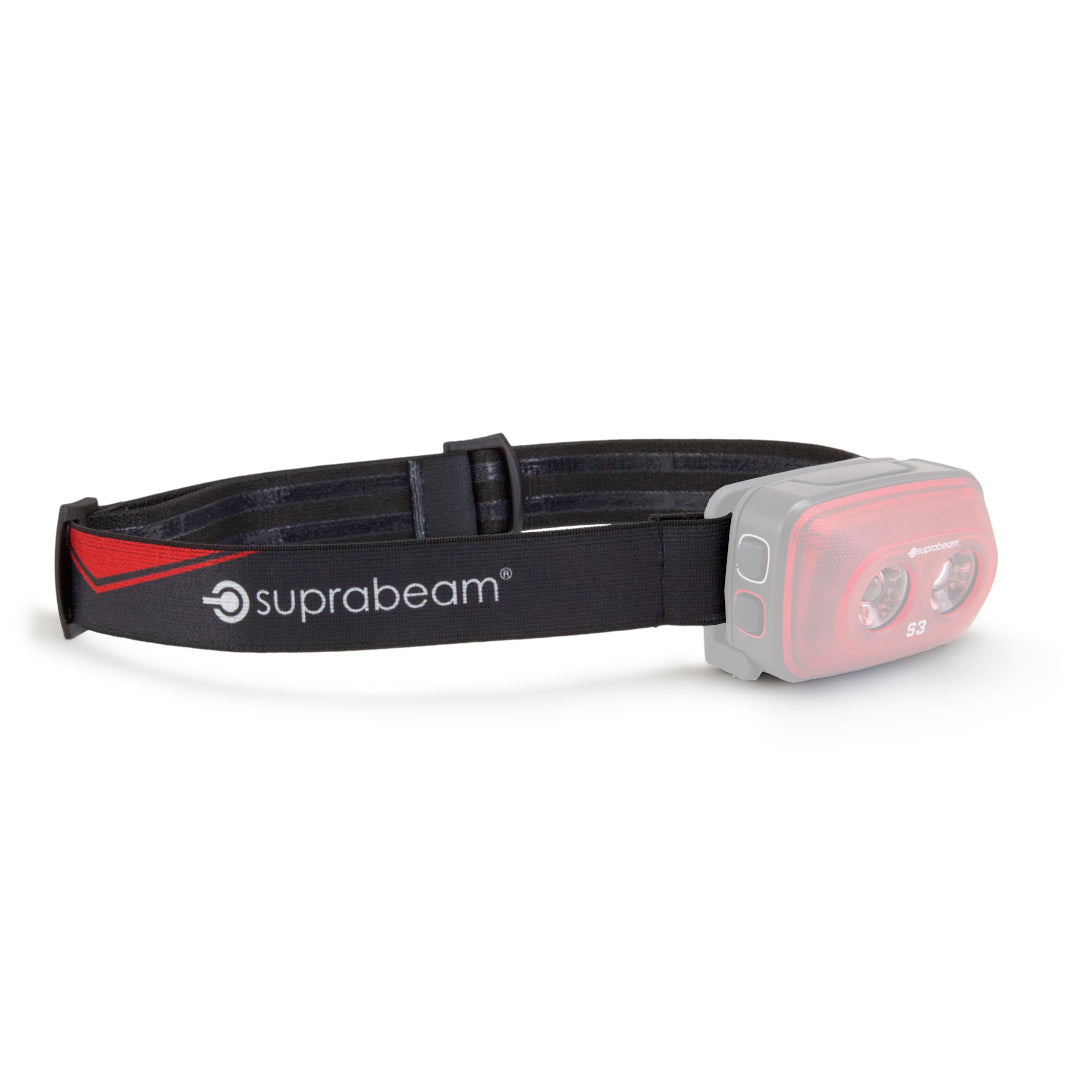 Headband: BLACK/RED, S-series (complete incl. clips)