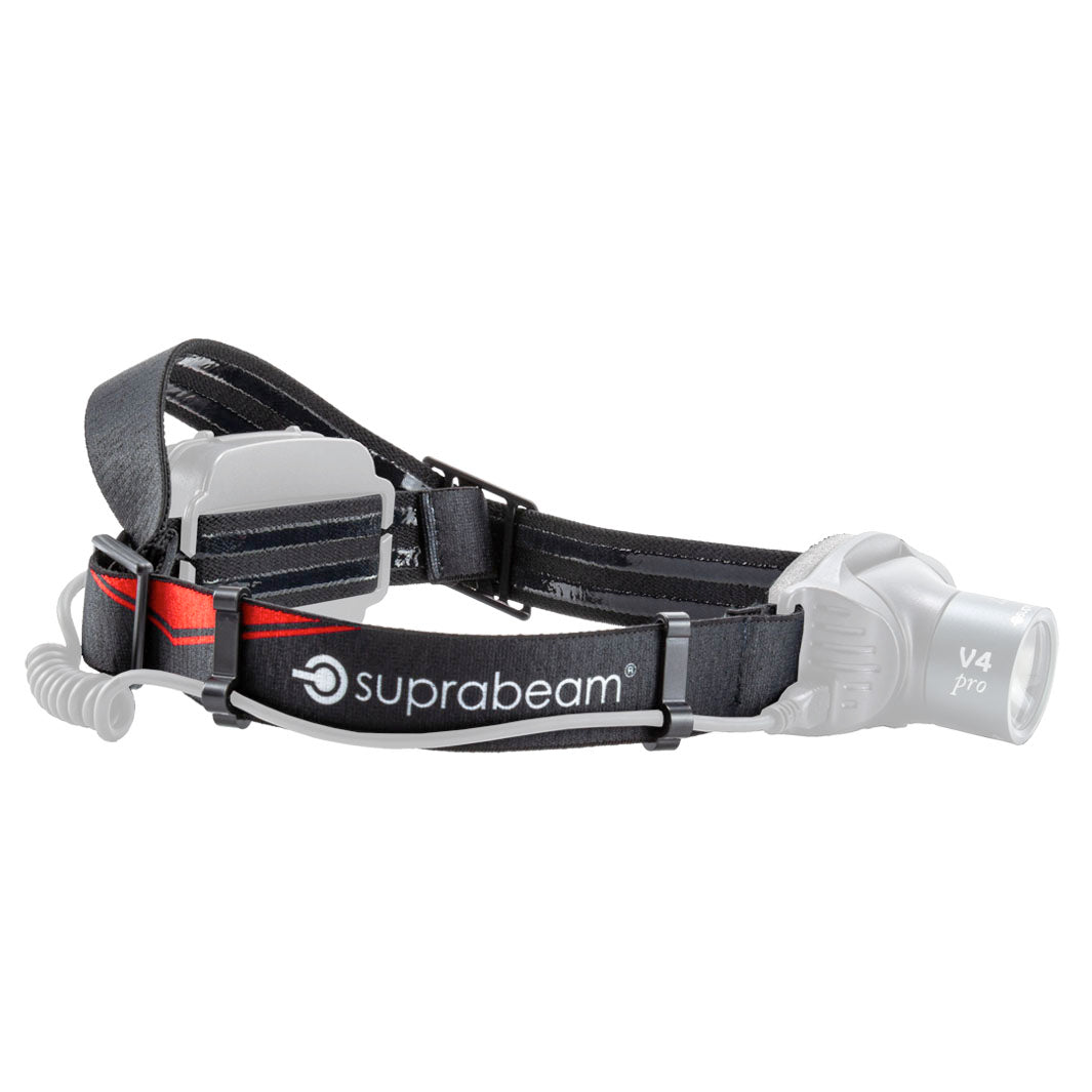 Headband: BLACK/RED, V-series (complete incl. clips)
