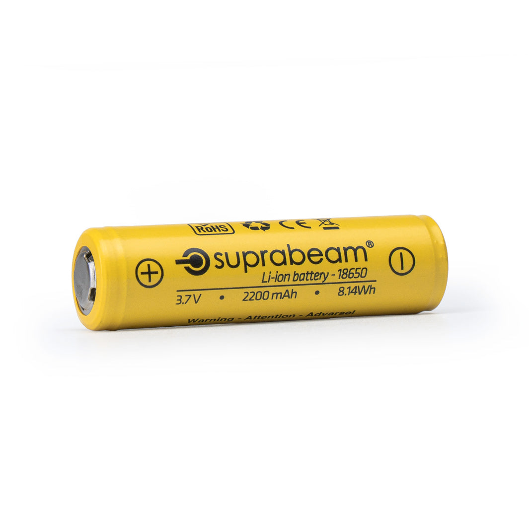 Battery: Li-ion 18650 (2'200 mAh for Q3r 500 lm/Q4xr)