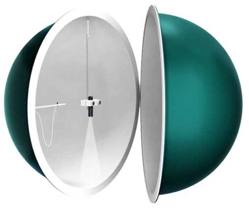 Light sphere used to measure lumens