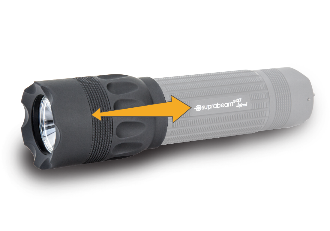 Suprabeam Q7defend Tactical Flashlight For Police Military Suprabeam