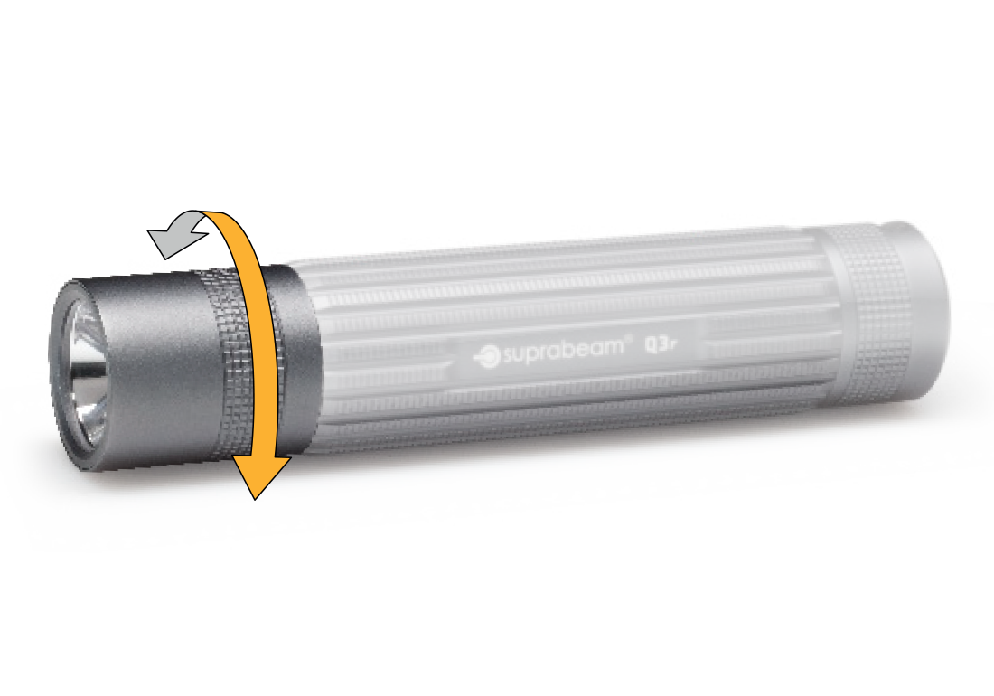 Suprabeam Q3r Powerful Rechargeable Flashlight Suprabeam