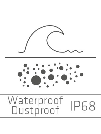 IP68 waterproof rating