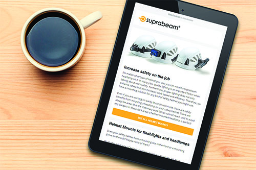 mounting_options_tablet_coffeetable Tablet with newsletter on coffeetable