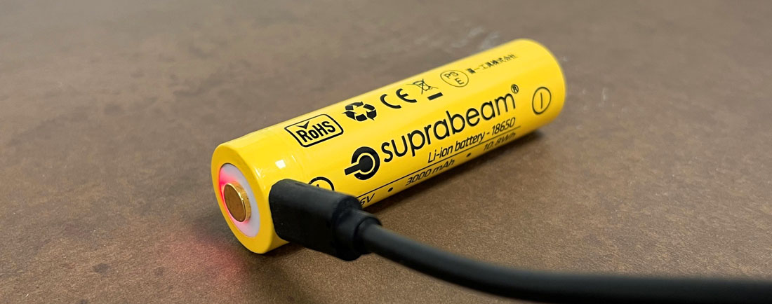 Batteria USB Li-Ion 18650 3000 mAh (M6r, M6xr)