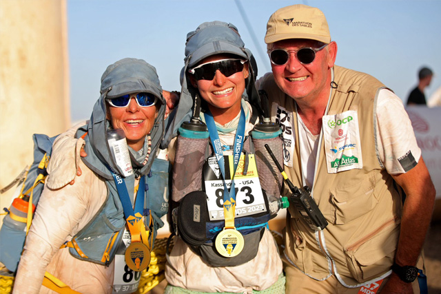 Before the start of marathon des sables